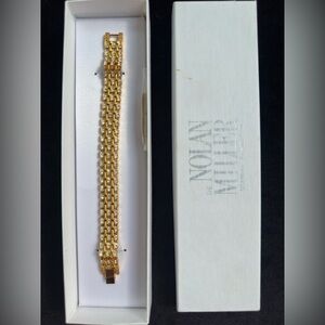 Nolan Miller Gold Rhinestone Link Bracelet ✨ New in Box
